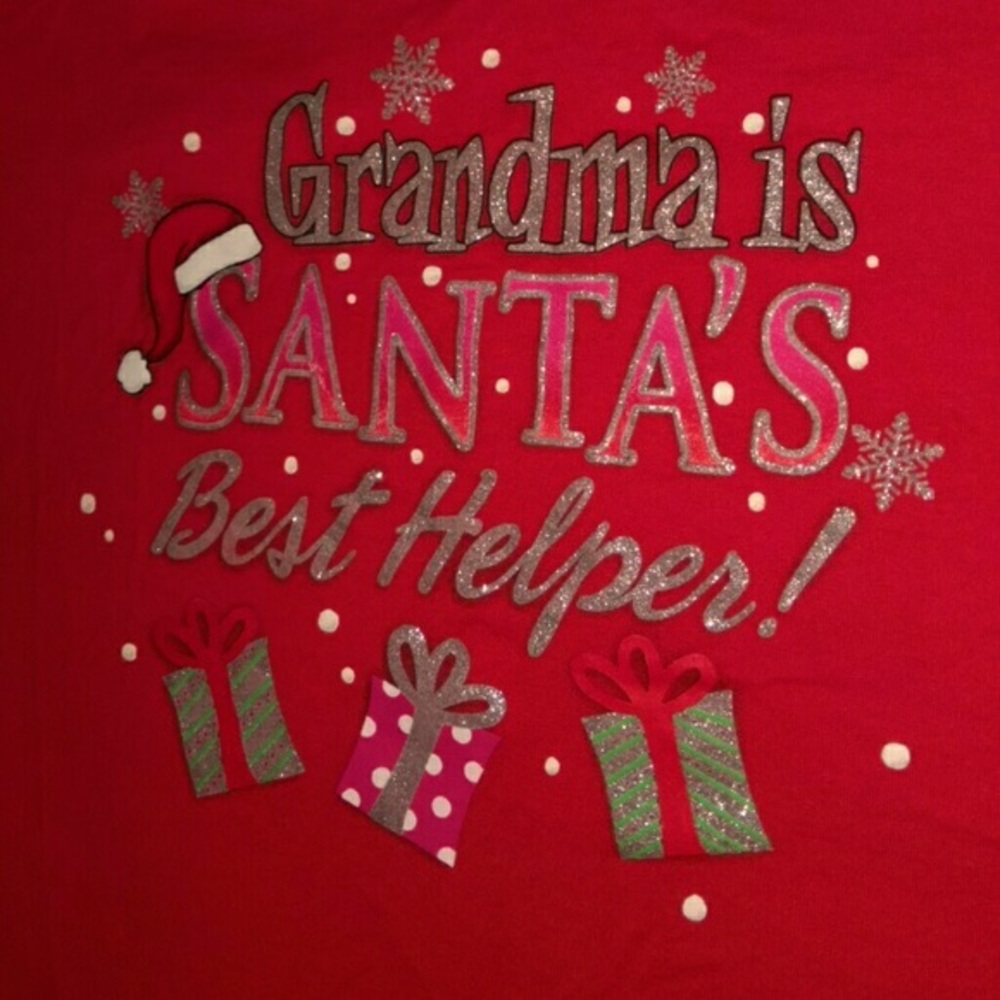 Cute long sleeve  t shirt red - Picture 2 of 2